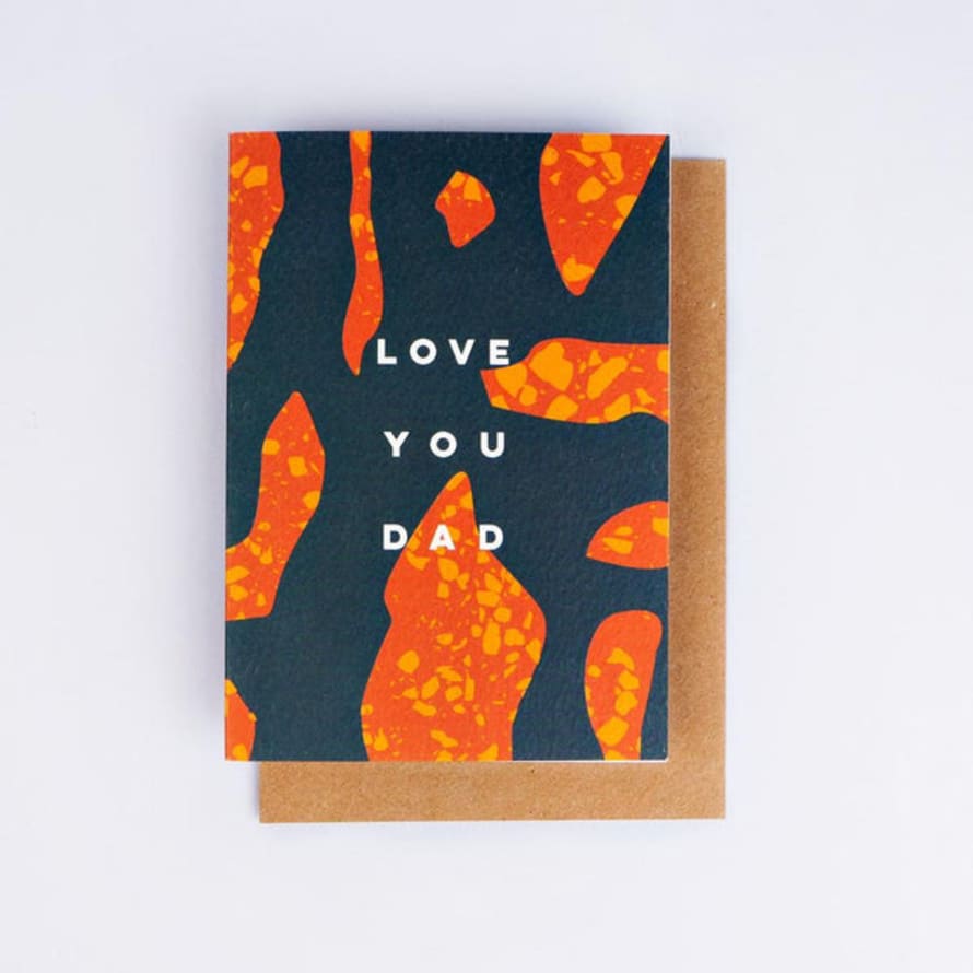 The Completist Love You Dad Terrazzo Shapes