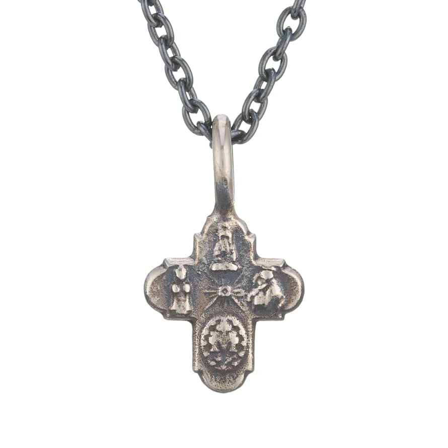 WDTS Silver Tiny Cross Necklace