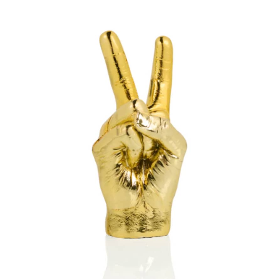 Bitten Design Gold Peace Magnetic Photo Holder