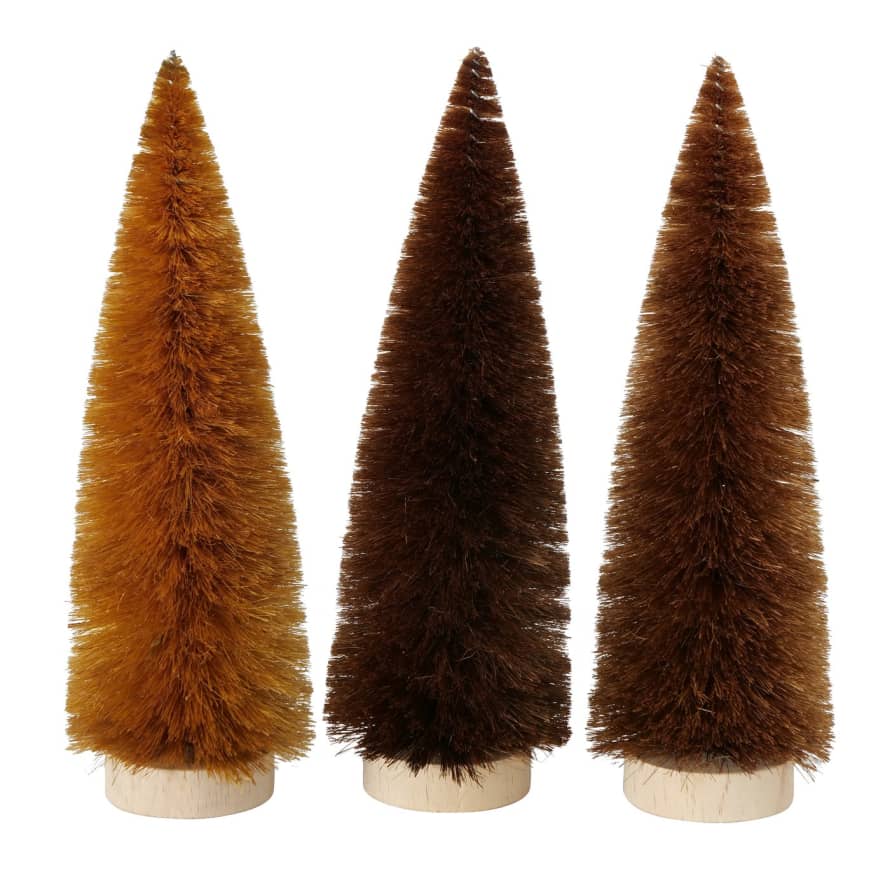 &Quirky Bottle Brush Christmas Tree : Brown, Light Brown or Red Brown