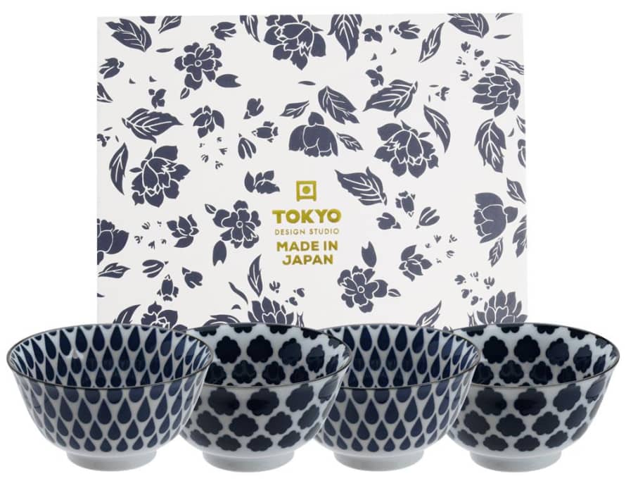 Tokyo Design Studio Blue Mix Bowl Set - Gift Box
