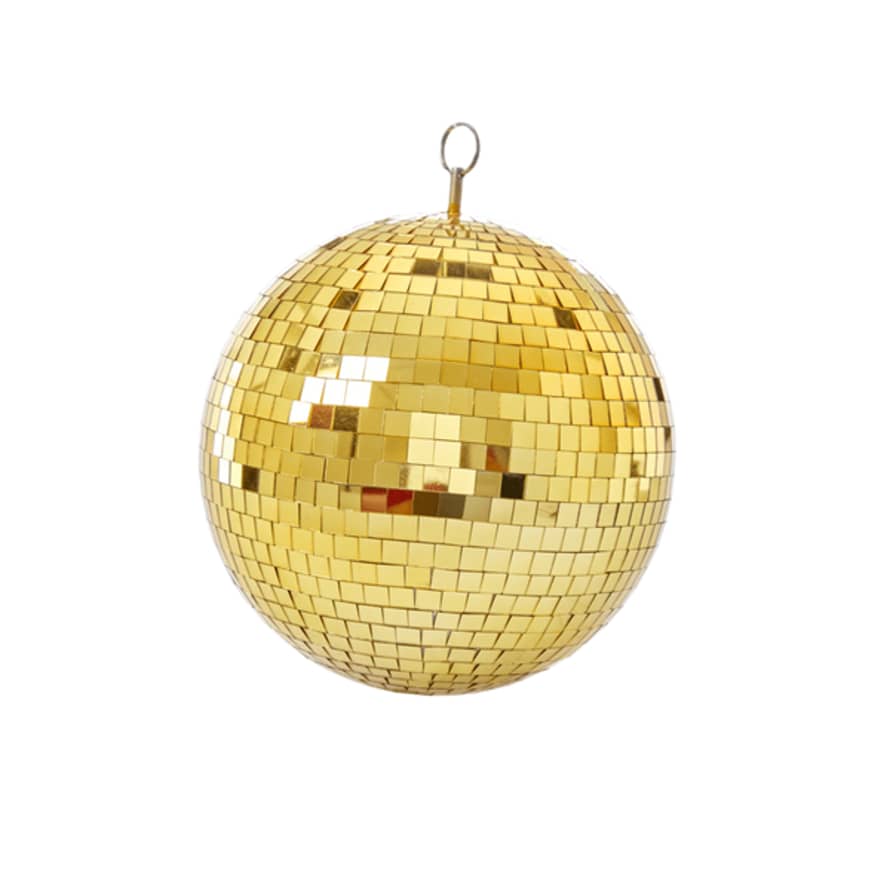 rice Medium Gold Disco Ball