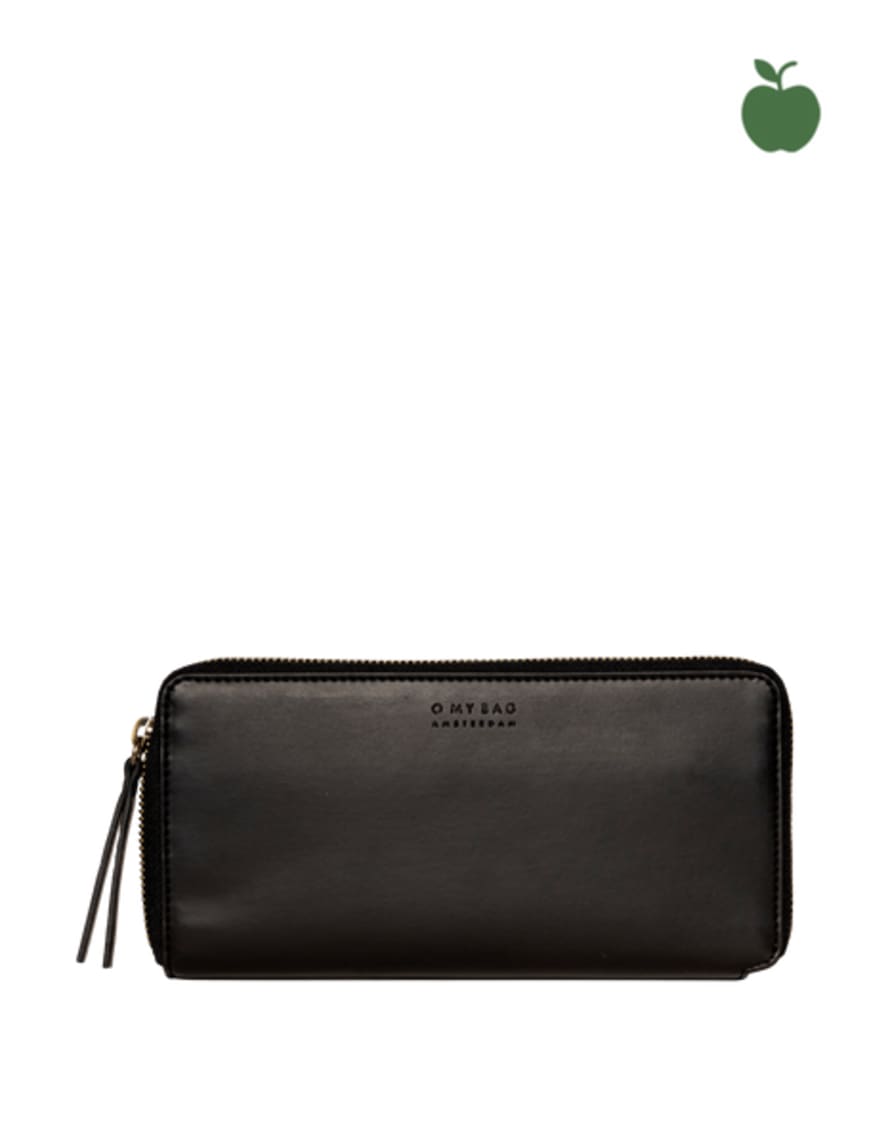 O My Bag  Sonny Black Apple Leather Wallet