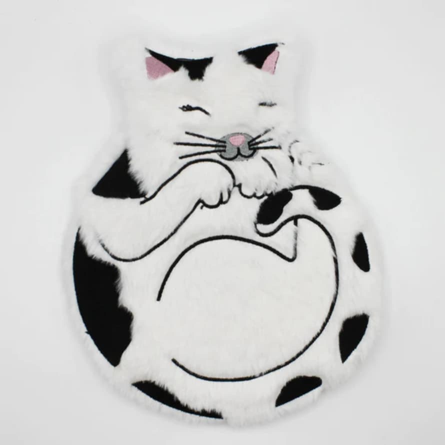 House of disaster Sleeping Cat Hot Water Bottle