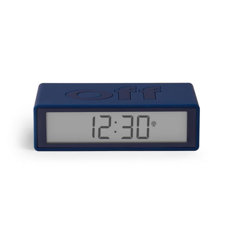 Lexon Flip+ Dark Blue Alarm Clock