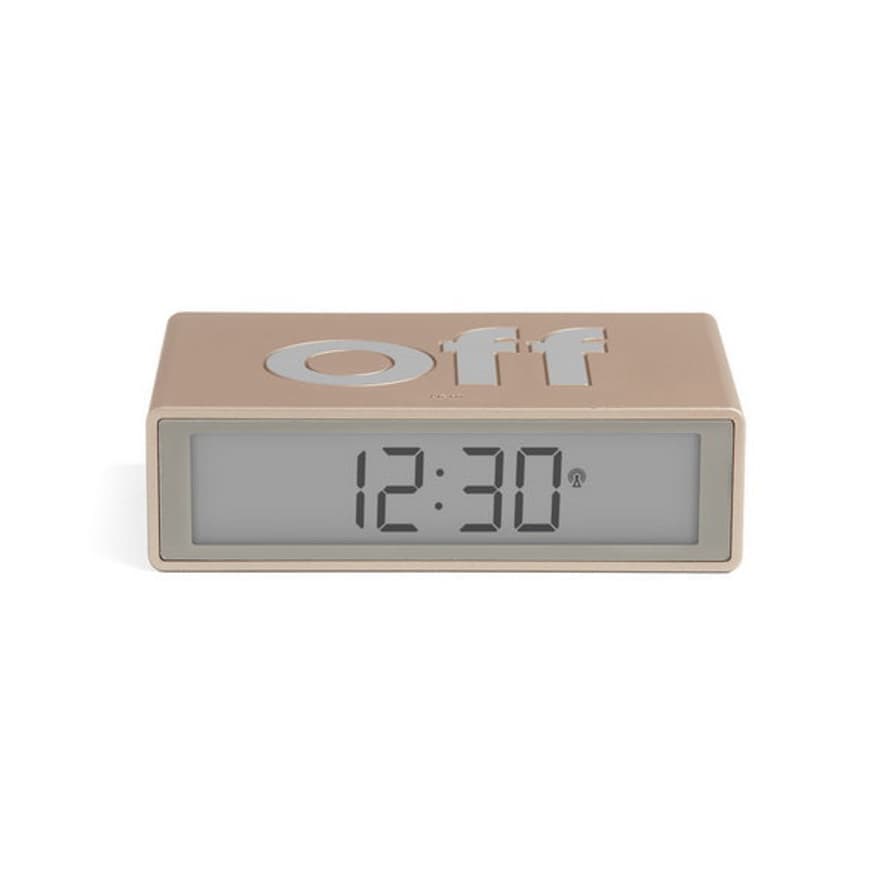 Lexon Flip+ Gold Alarm Clock