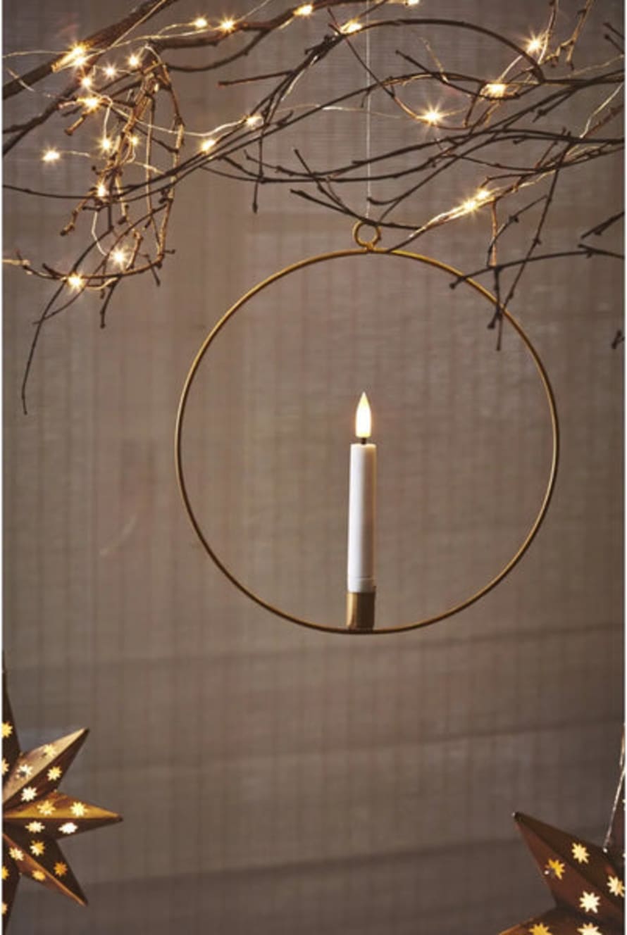 Lightstyle London 20cm Candle Ring In Gold