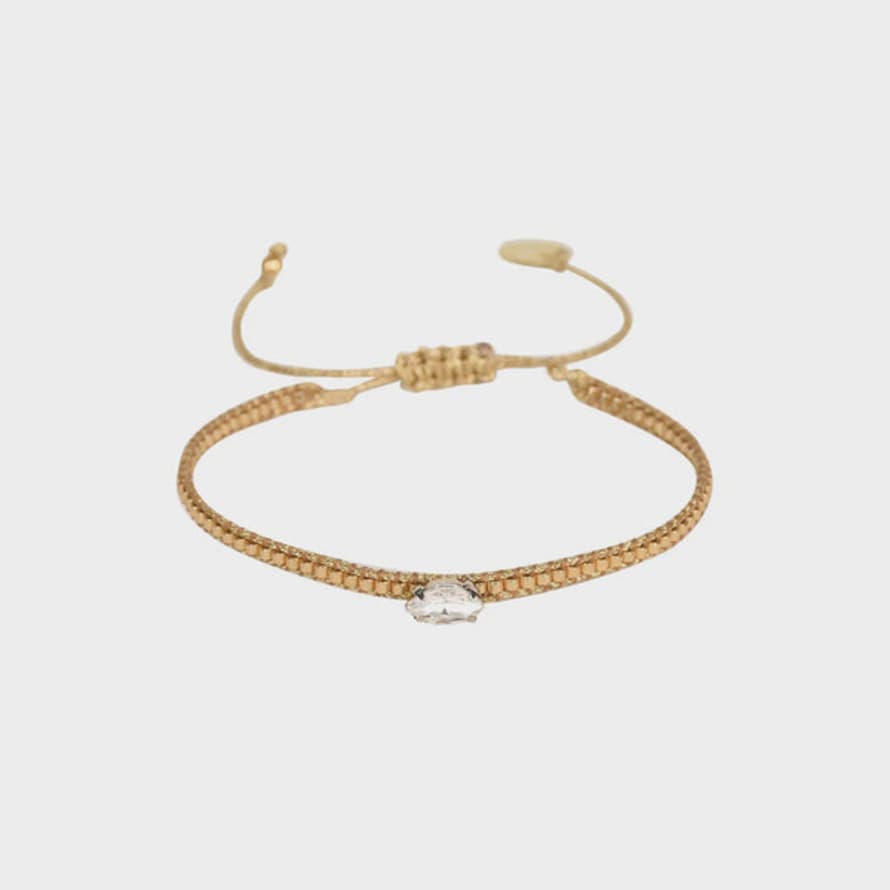 Mishky Diamond Eye Bracelet Gold - Crystal