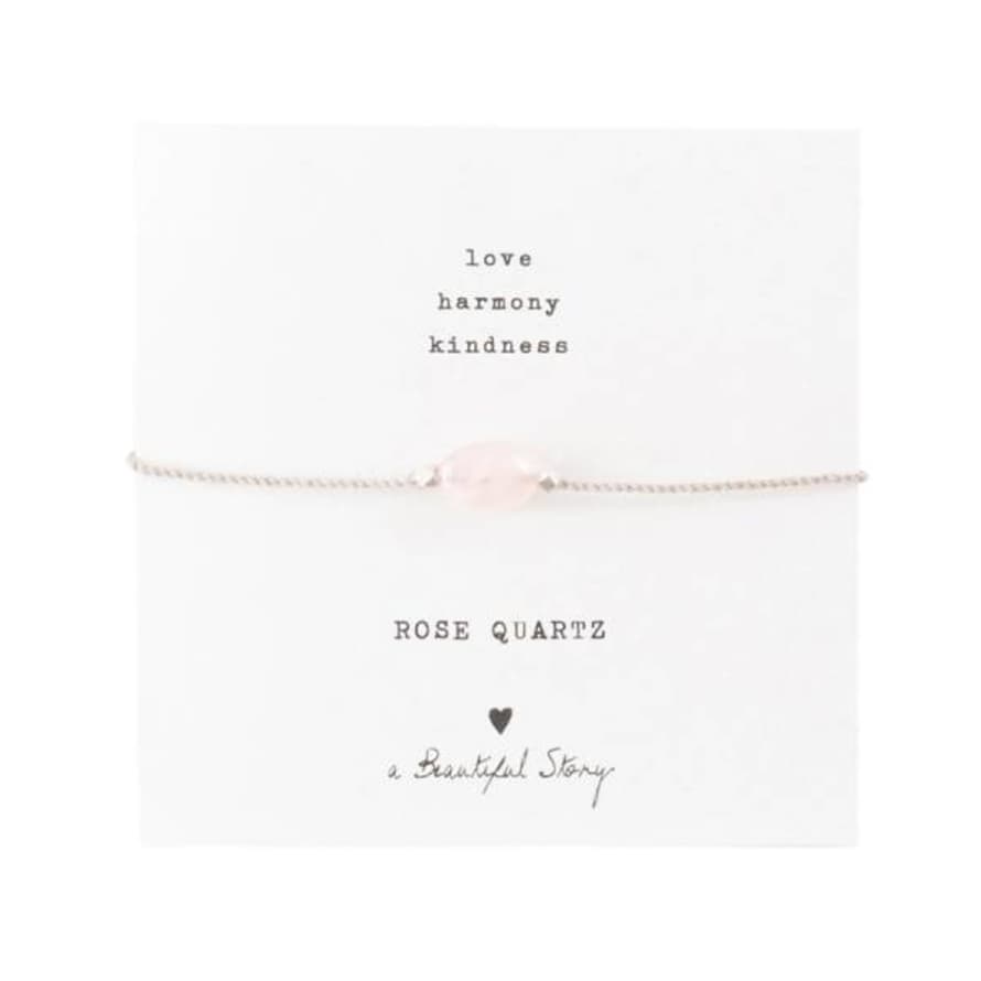 A Beautiful Story Rose Quartz Gemstone Bracelet