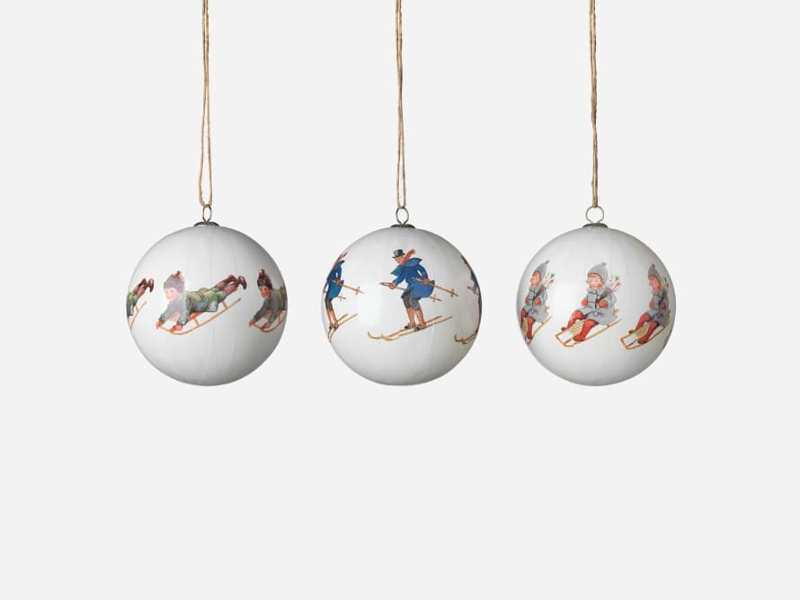 Design House Stockholm  Beskow Christmas Tree Ornaments- Around the Year, Peter and Lotta's Christmas