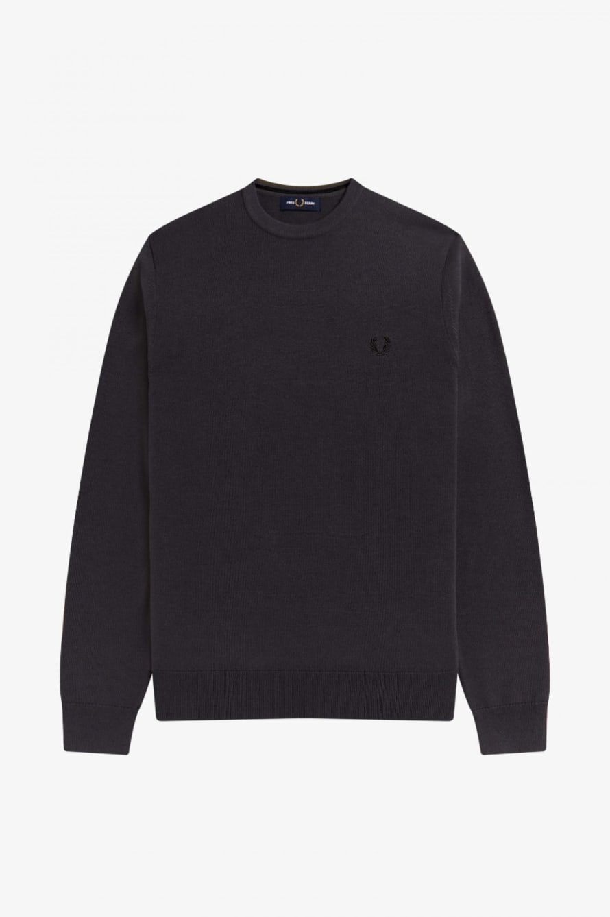 Fred Perry Fred Perry Classic Crew Neck Jumper Grey