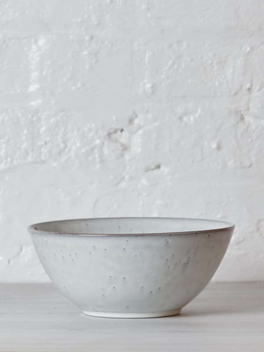 Broste Copenhagen Nordic Sand Stoneware Serving Bowl