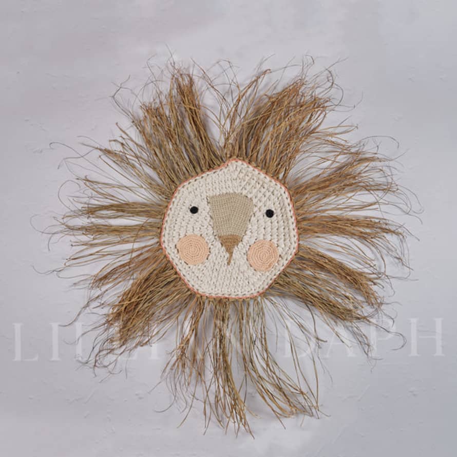 ILA Y ELA Giant Crochet Lion Coral