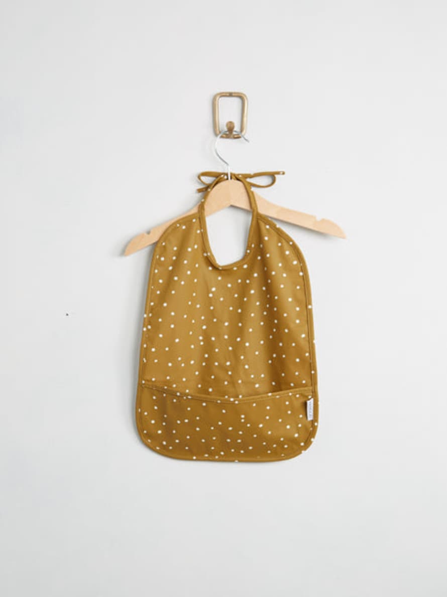 Liewood Lai Recycled Polyester Bib In Confetti Olive