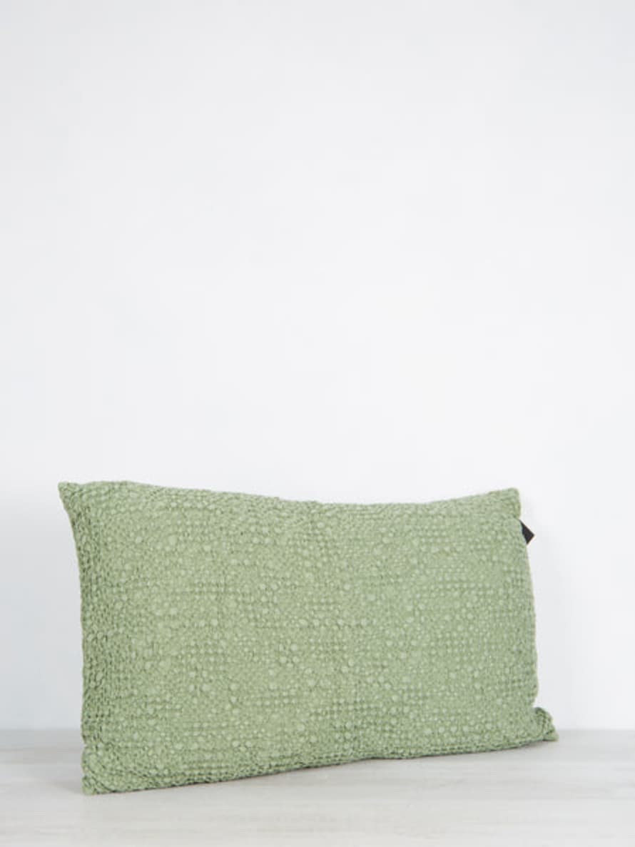 Viva Raise Tana Stonewashed Bed Cushion Almond Green