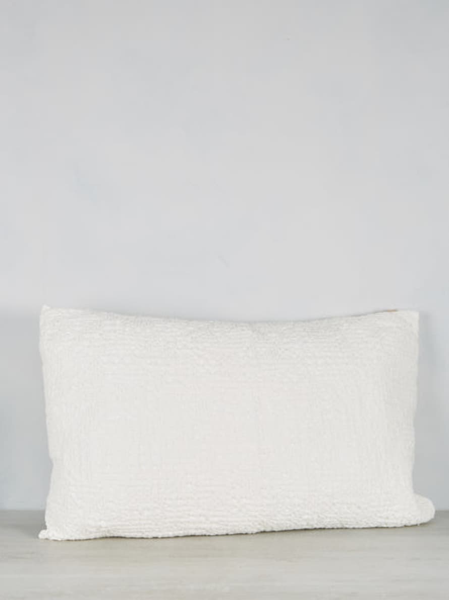 Viva Raise Tana Stonewashed Bed Cushion Pure White