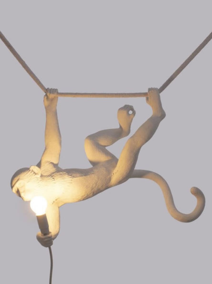 Seletti The Monkey Lamp Swing White