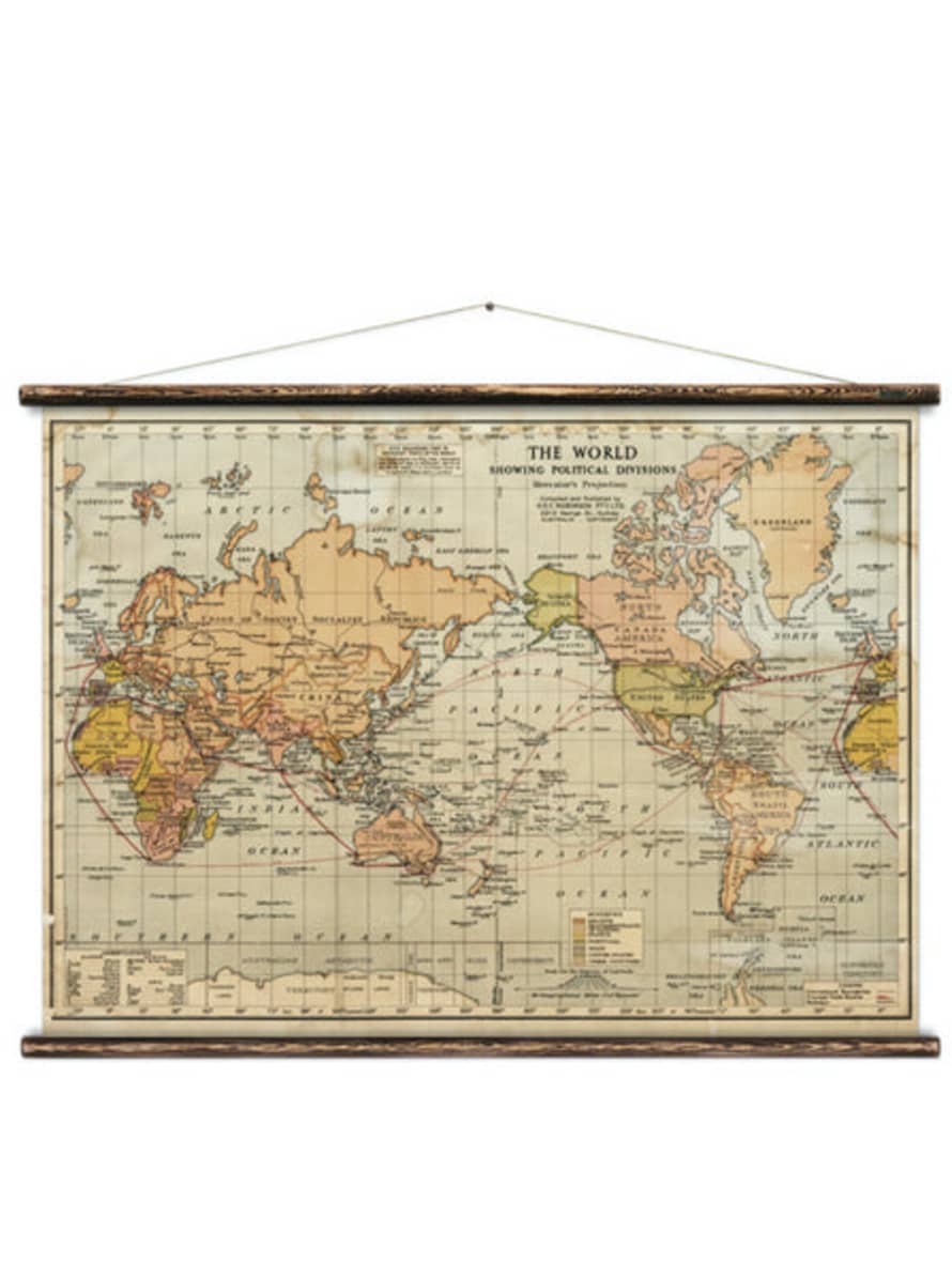 Erstwhile Wall Hanging World Political