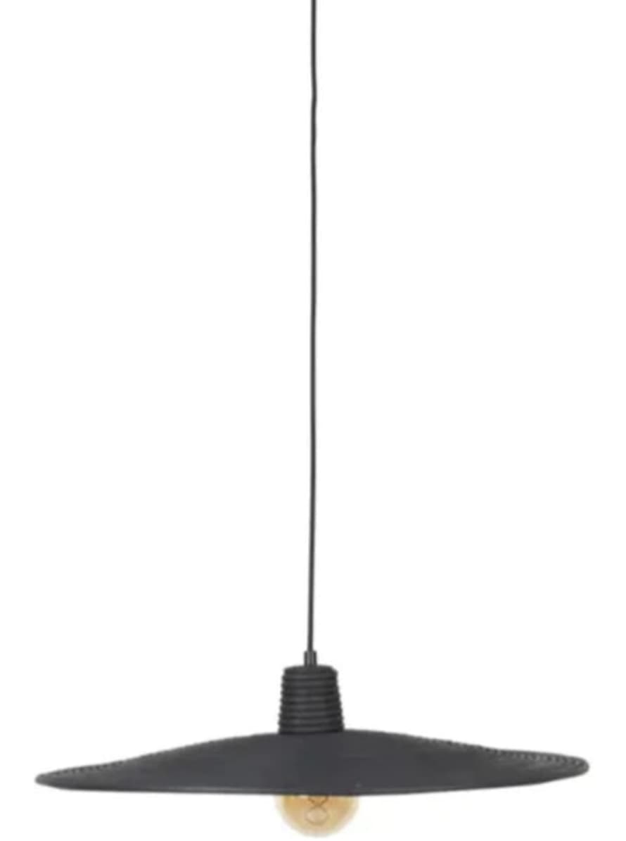 Zuiver Balance Black Rattan Pendant Lamp - Large