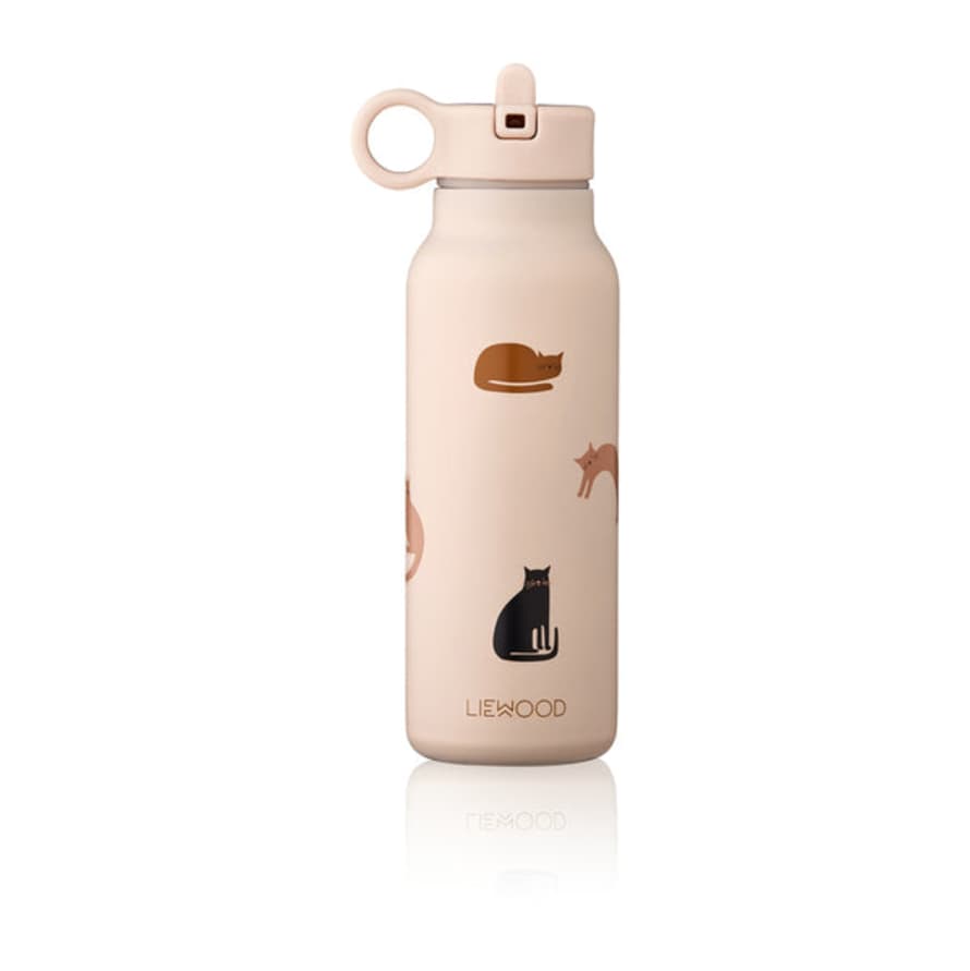 Liewood Falk 350ml Water Bottle - Cat Apple Blossom