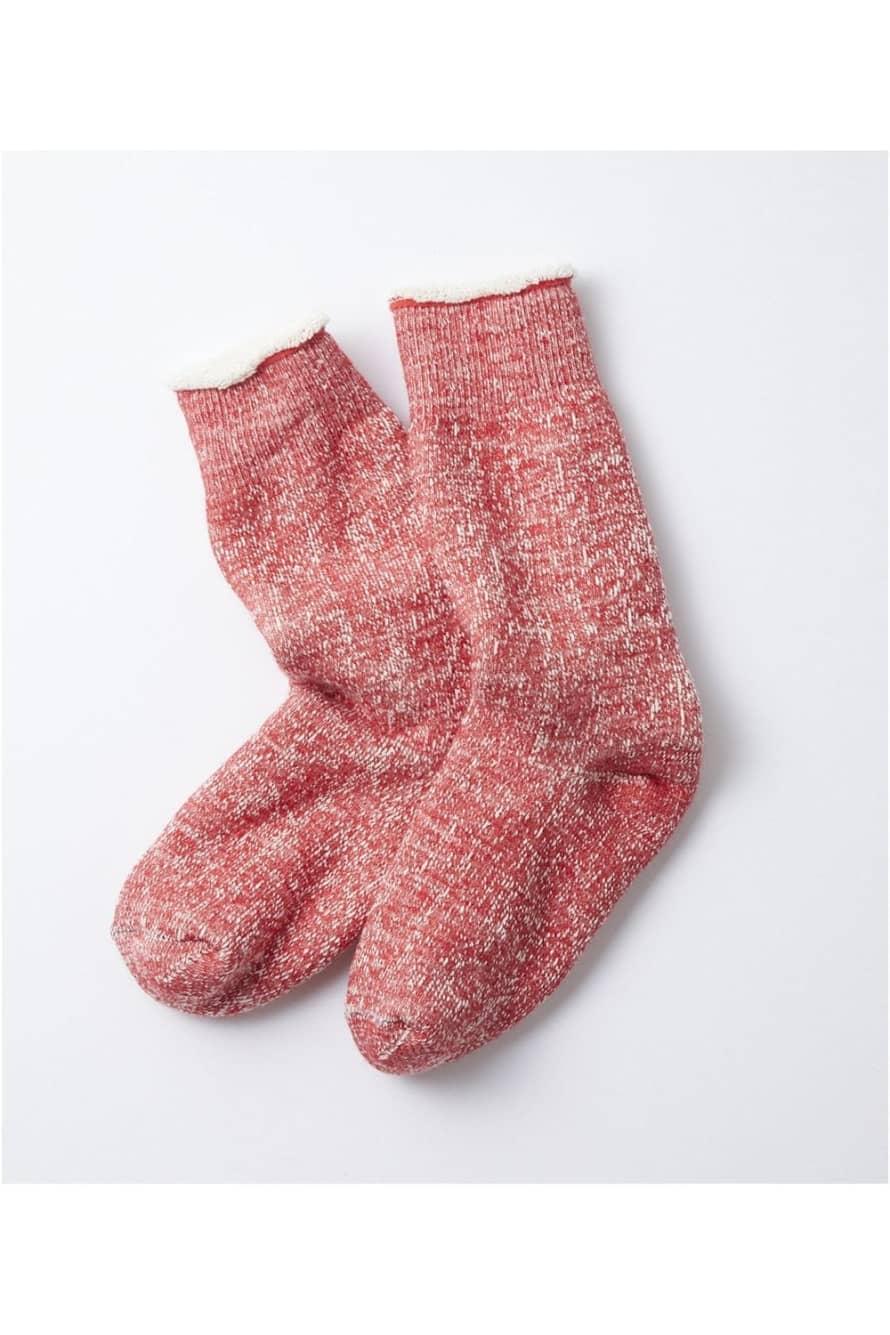 RoToTo Double Face Crew Socks (Red)