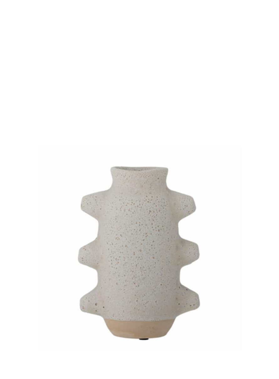 Bloomingville Beta Birka White Ceramic Vase From