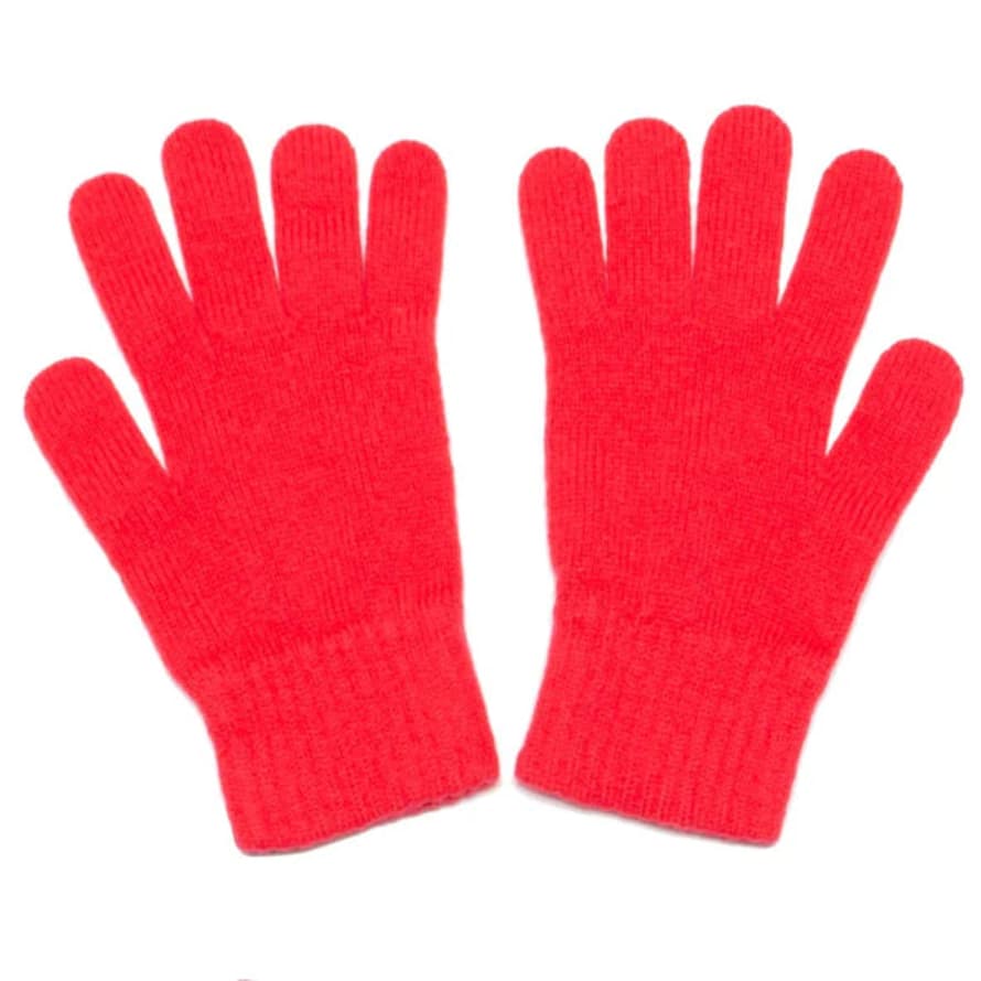 Green Thomas Knitwear Glove - Coral