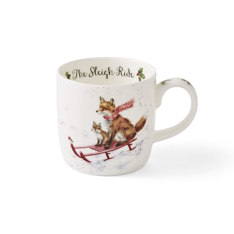 Wrendale Royal Worcester Sleigh Ride Mug