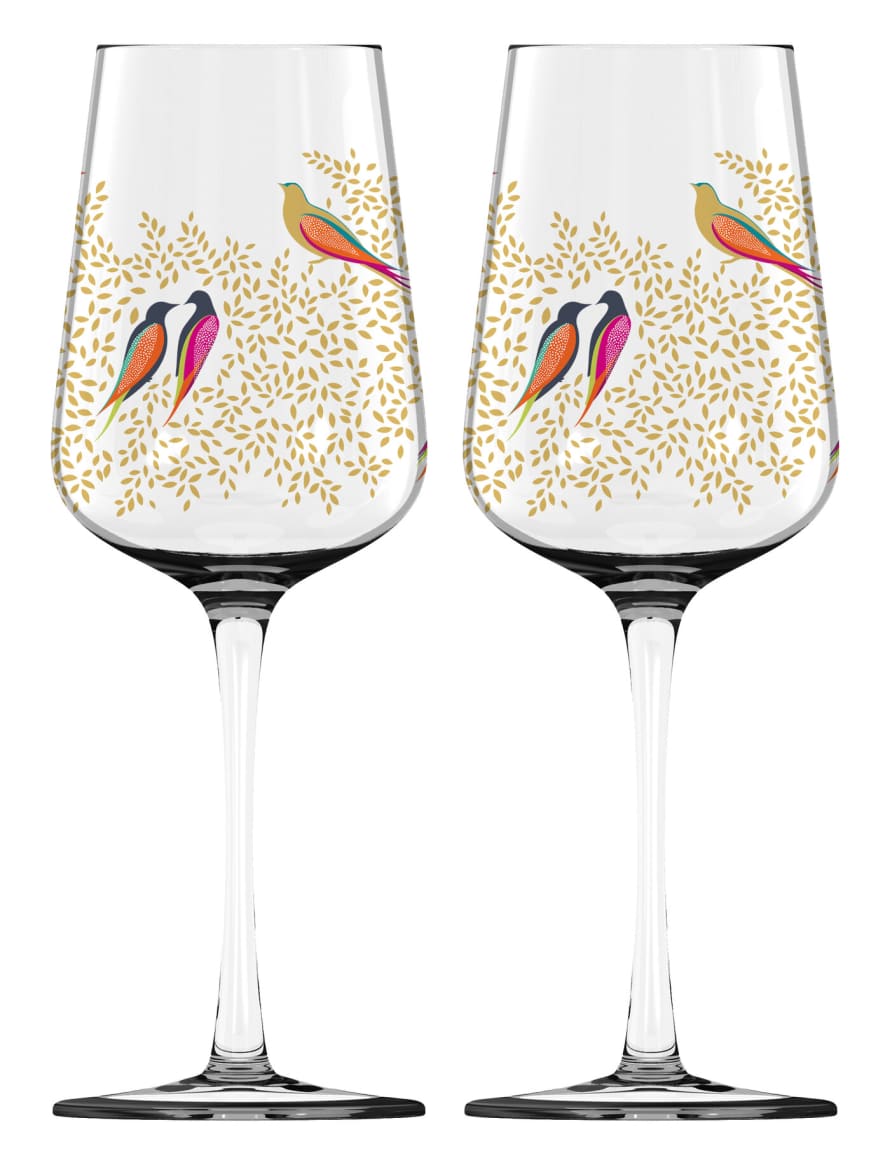 Portmeirion Sara Miller Chelsea Collection Wine Glass Set of 2