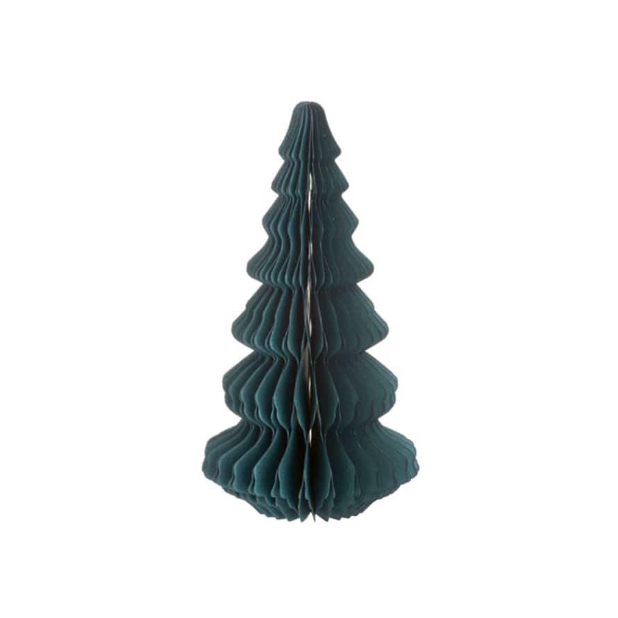 Sass & Belle  Honeycomb Tree Paper Decoration - Forest Green