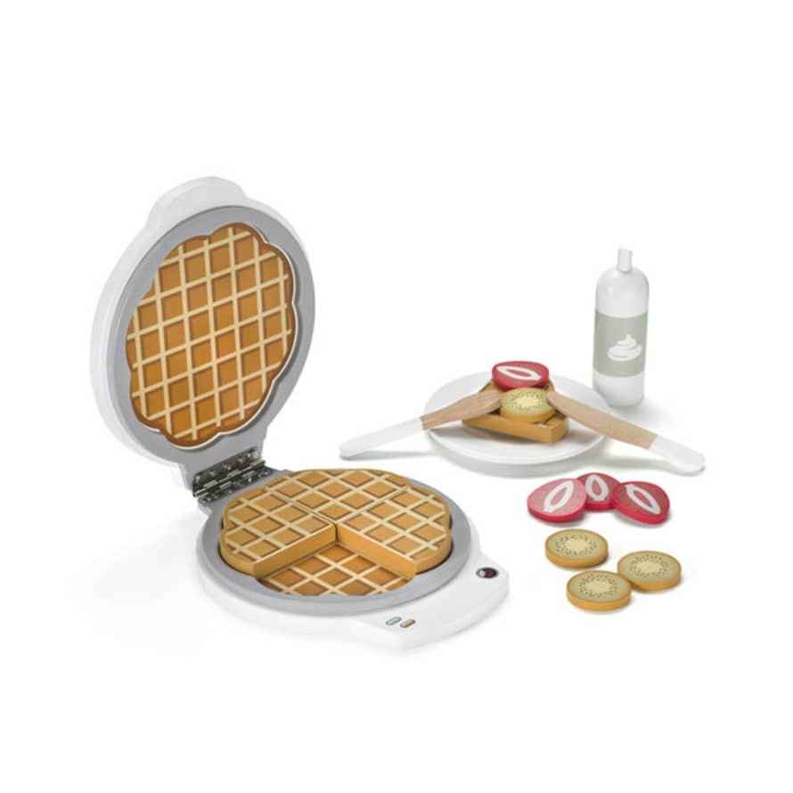 Kids Concept Wooden Waffle Iron With Accessories