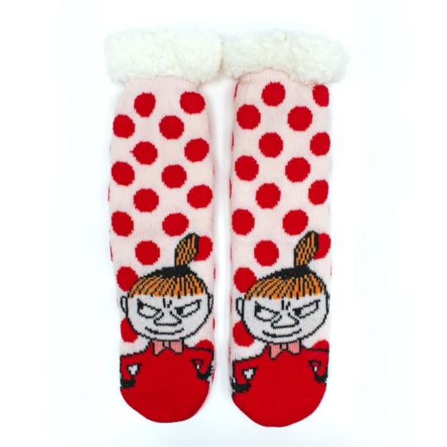 Moomin Moomin Slipper Socks with Little My Design