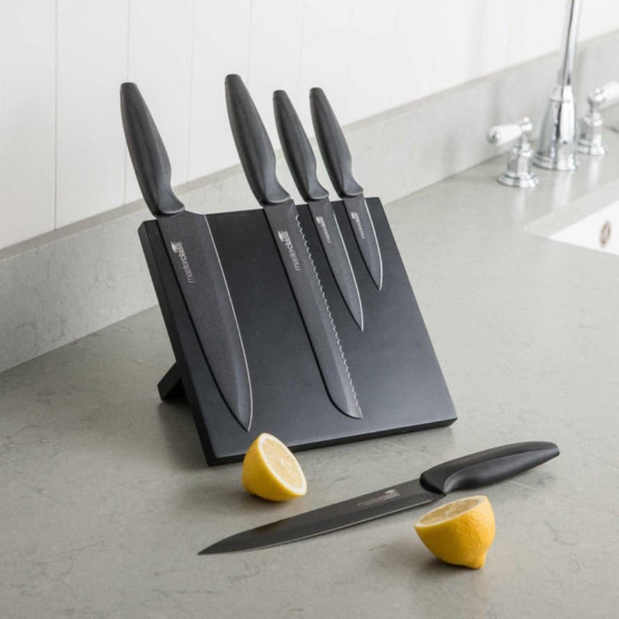 Distinctly Living Magnetic Kitchen Knife Set & Stand