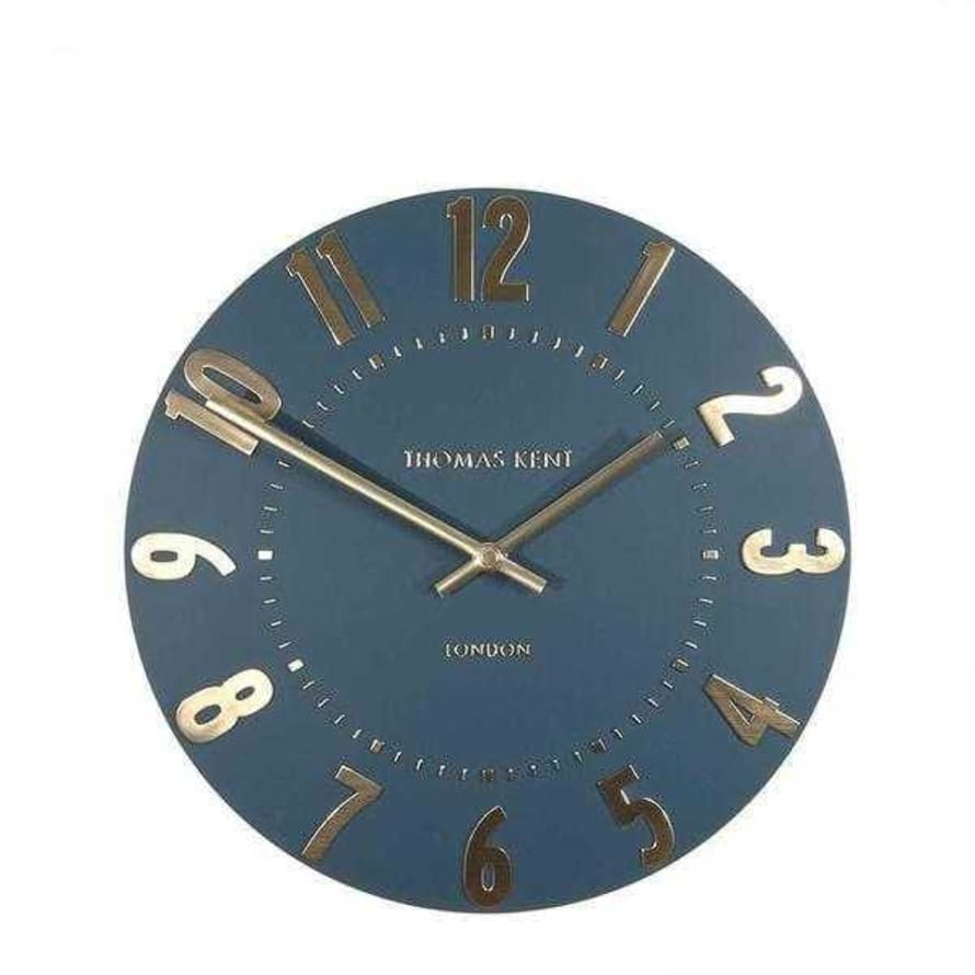 Distinctly Living 12" Mulberry Wall Clock Midnight Blue