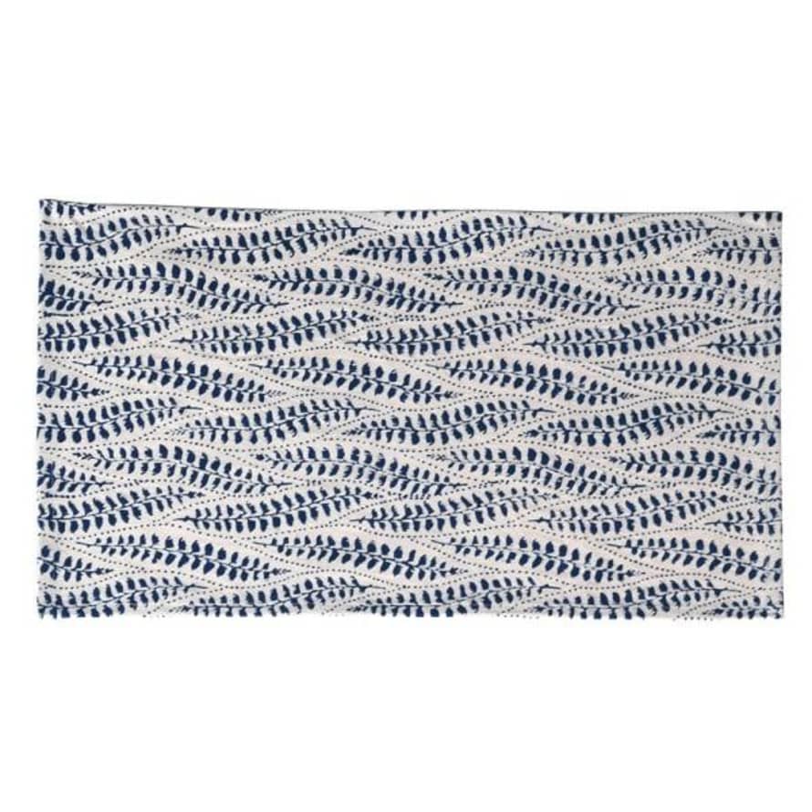 Distinctly Living Set Of 4 Printed Fabric Blue Motif Placemats