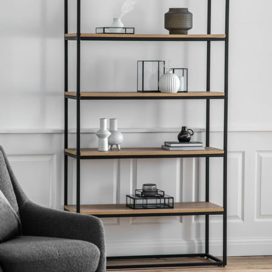 Distinctly Living Dartington Metal And Wood Bookcase