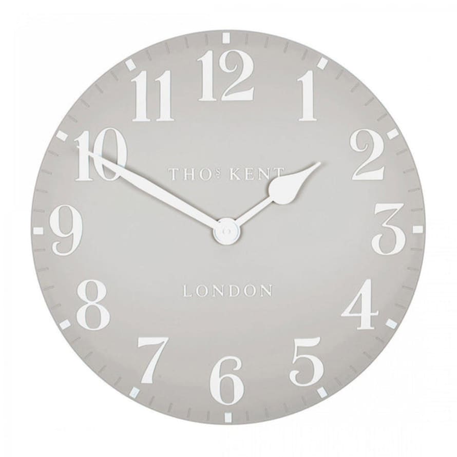Distinctly Living 20" Arabic Wall Clock Dove Grey