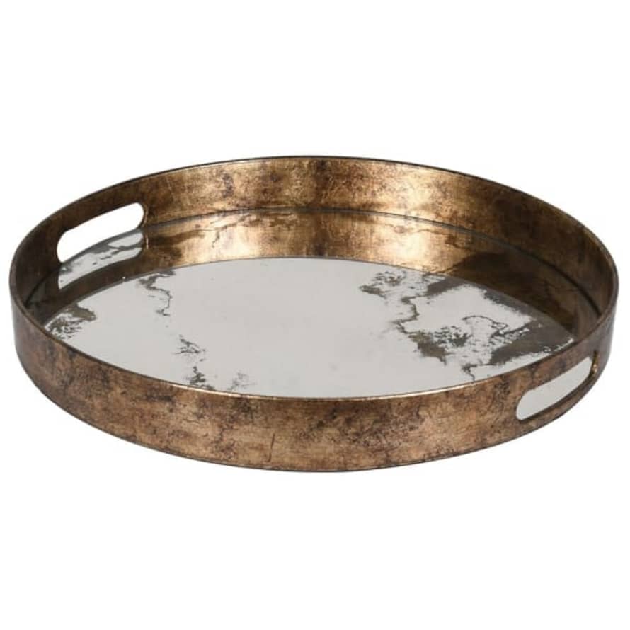 Distinctly Living Marble Effect Mirror Tray