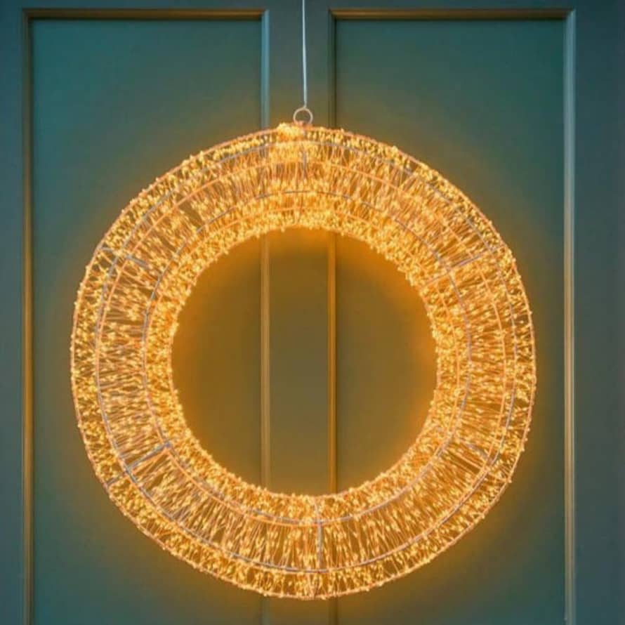 Distinctly Living Xl Shimmer And Shine Led Circle - 50cm Copper