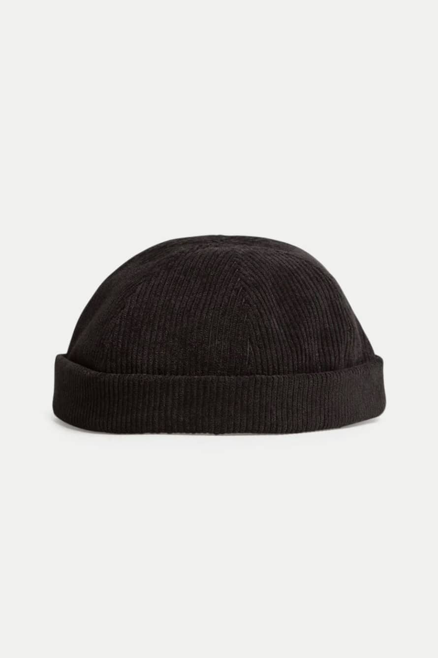 BHODE Black Dock Worker Cord Hat
