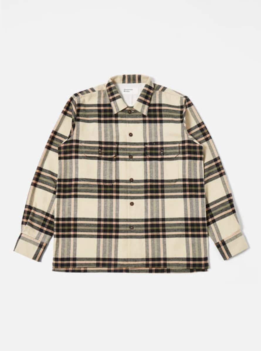 Universal Works Utility Shirt - Charcoal/cosy/check