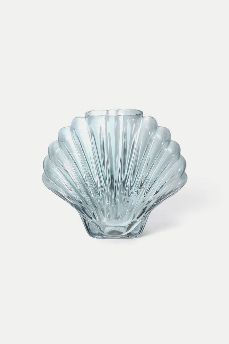 DOIY Design Seashell Blue Vase