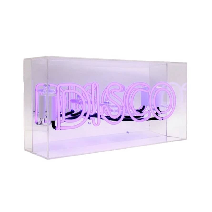 Locomocean Disco Glass Neon Sign - Pink