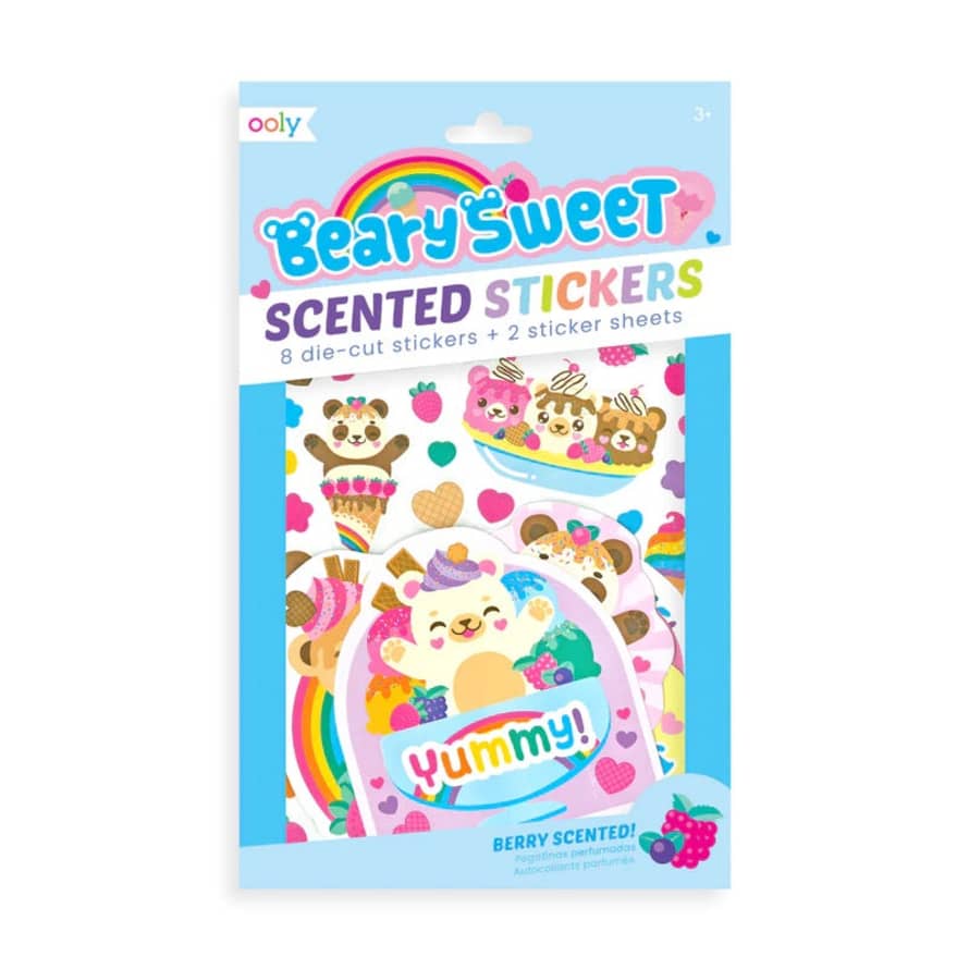 Ooly Ooly Scented Scratch Stickers - Beary Sweet