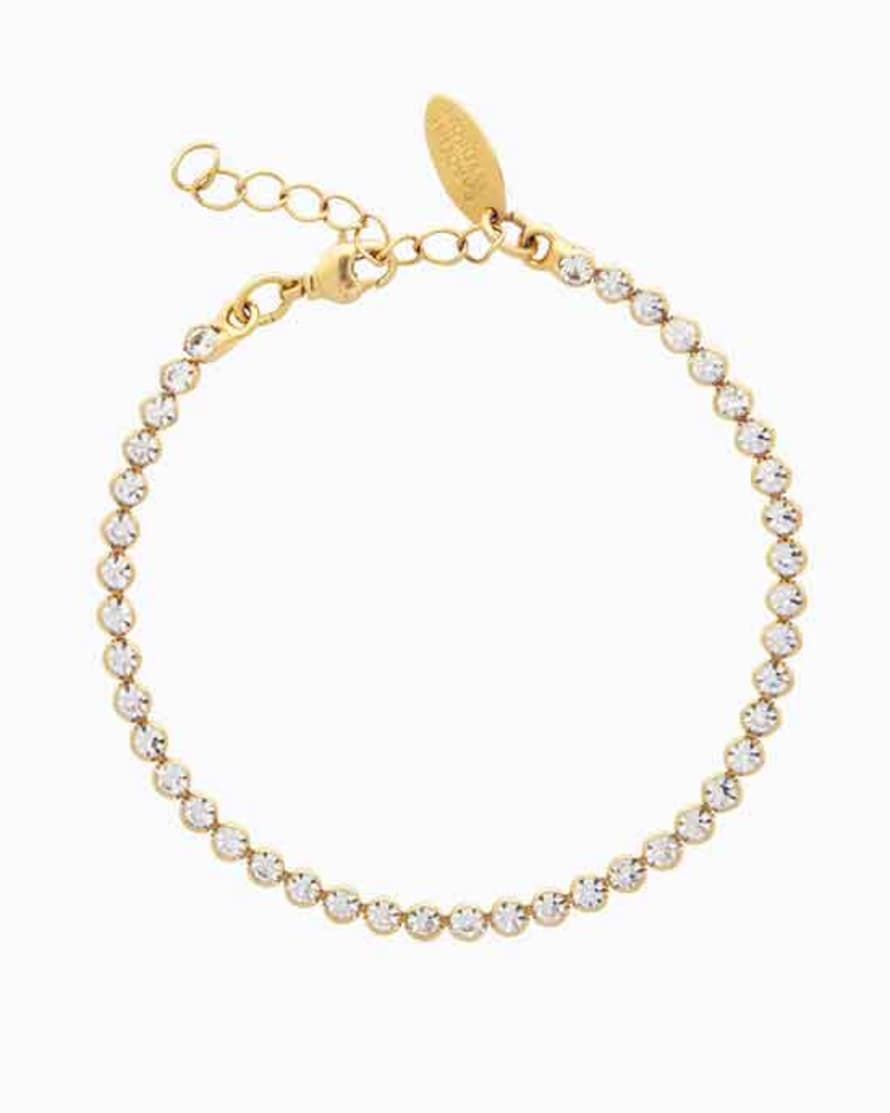 Caroline Svedbom Siri Bracelet Gold + Crystal