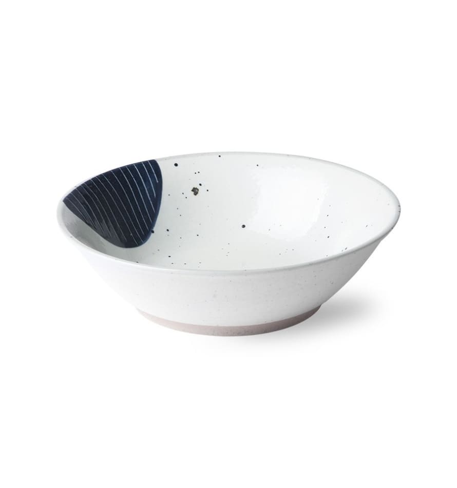 HK Living Ceramic Indigo Bowl