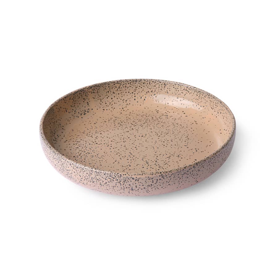 HK Living Deep Plate Taupe - Gradient Ceramics