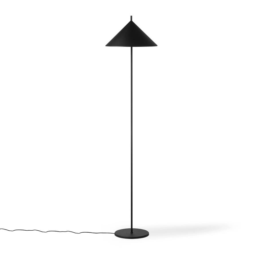 HK Living Metal Triangle Floor Lamp Black