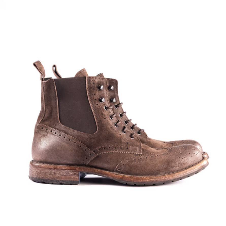 MoMA Brogue Boot Suede - T.moro