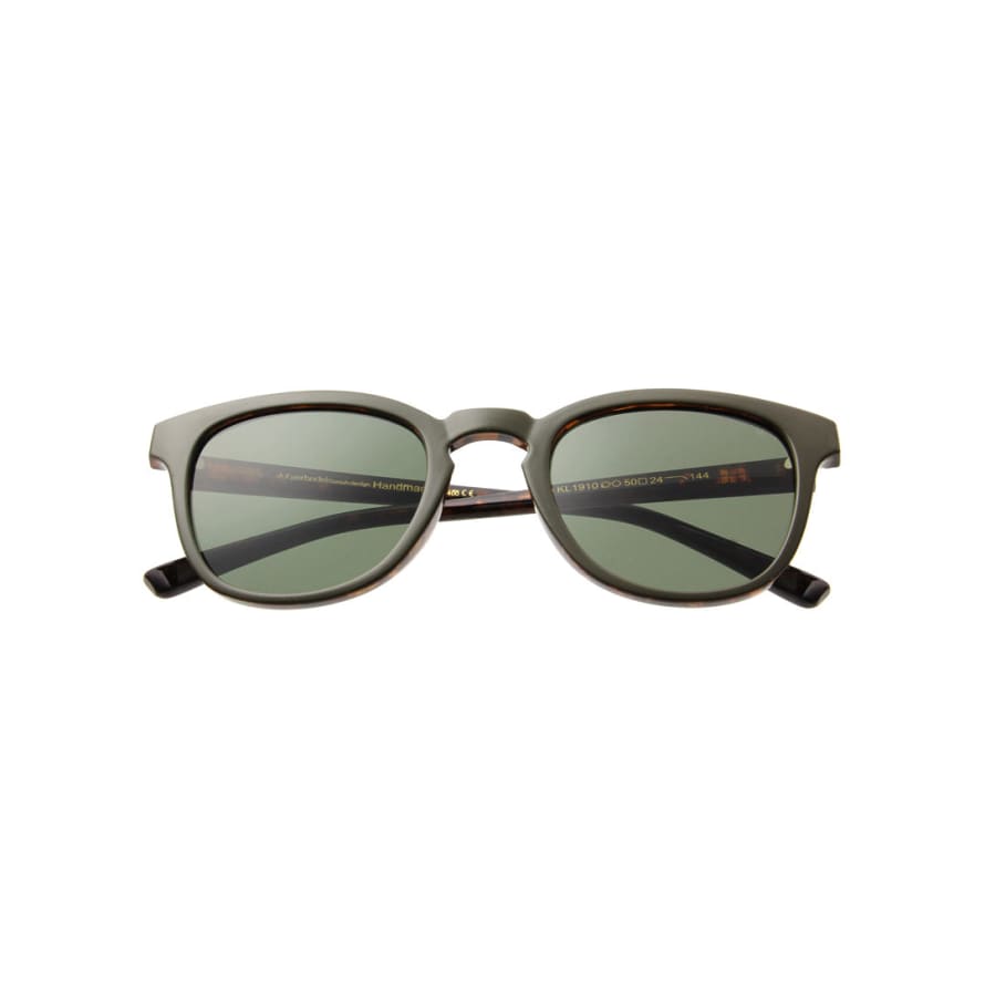 A Kjærbede A.kjaerbede Bate Sunglasses In Dark Olive Green